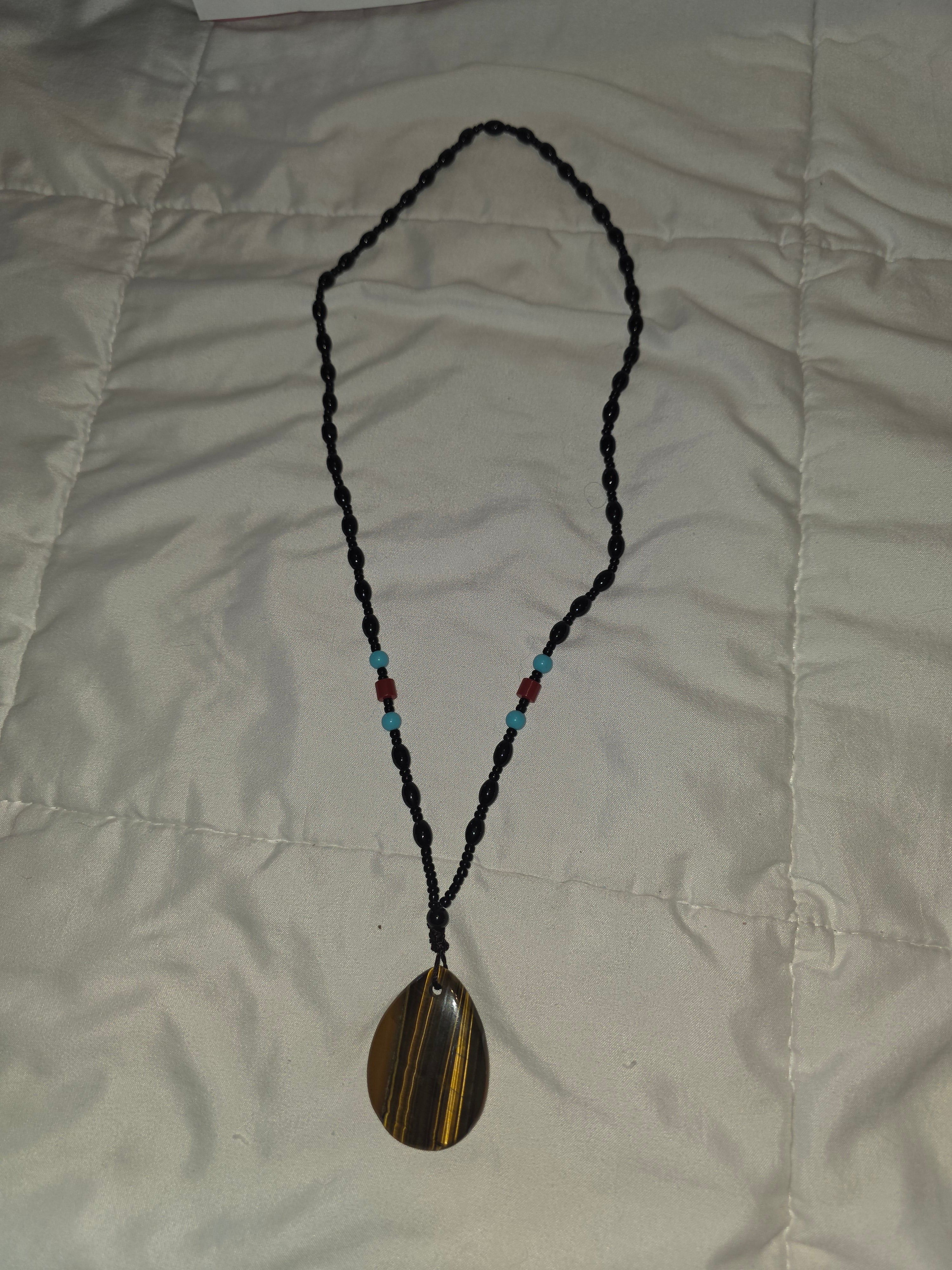 Tiger's Eye Pendant Necklace