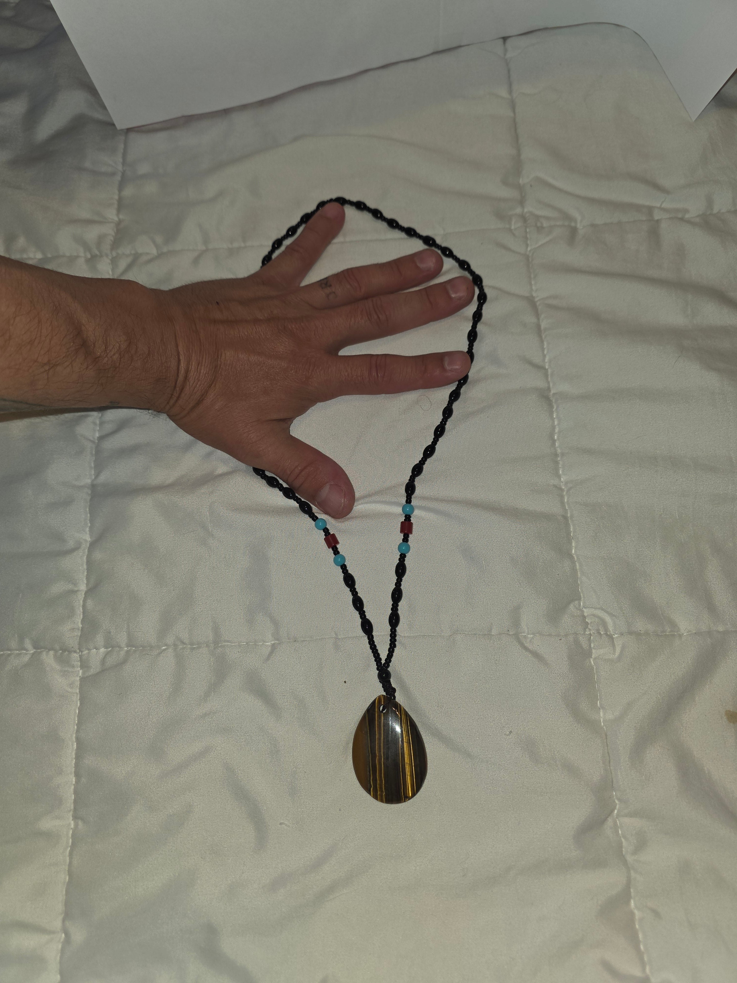 Tiger's Eye Pendant Necklace