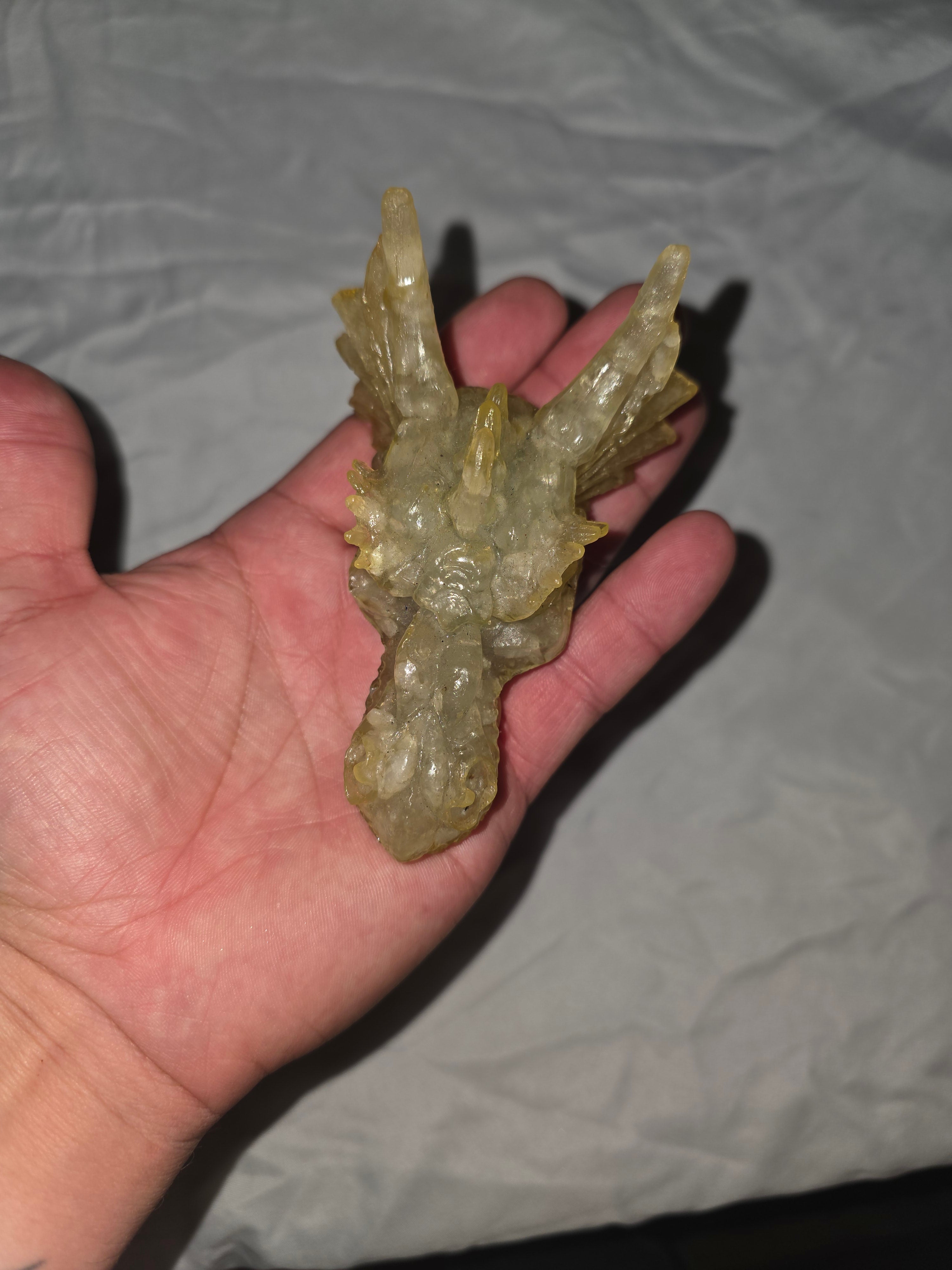 Quartz Dragon Skull