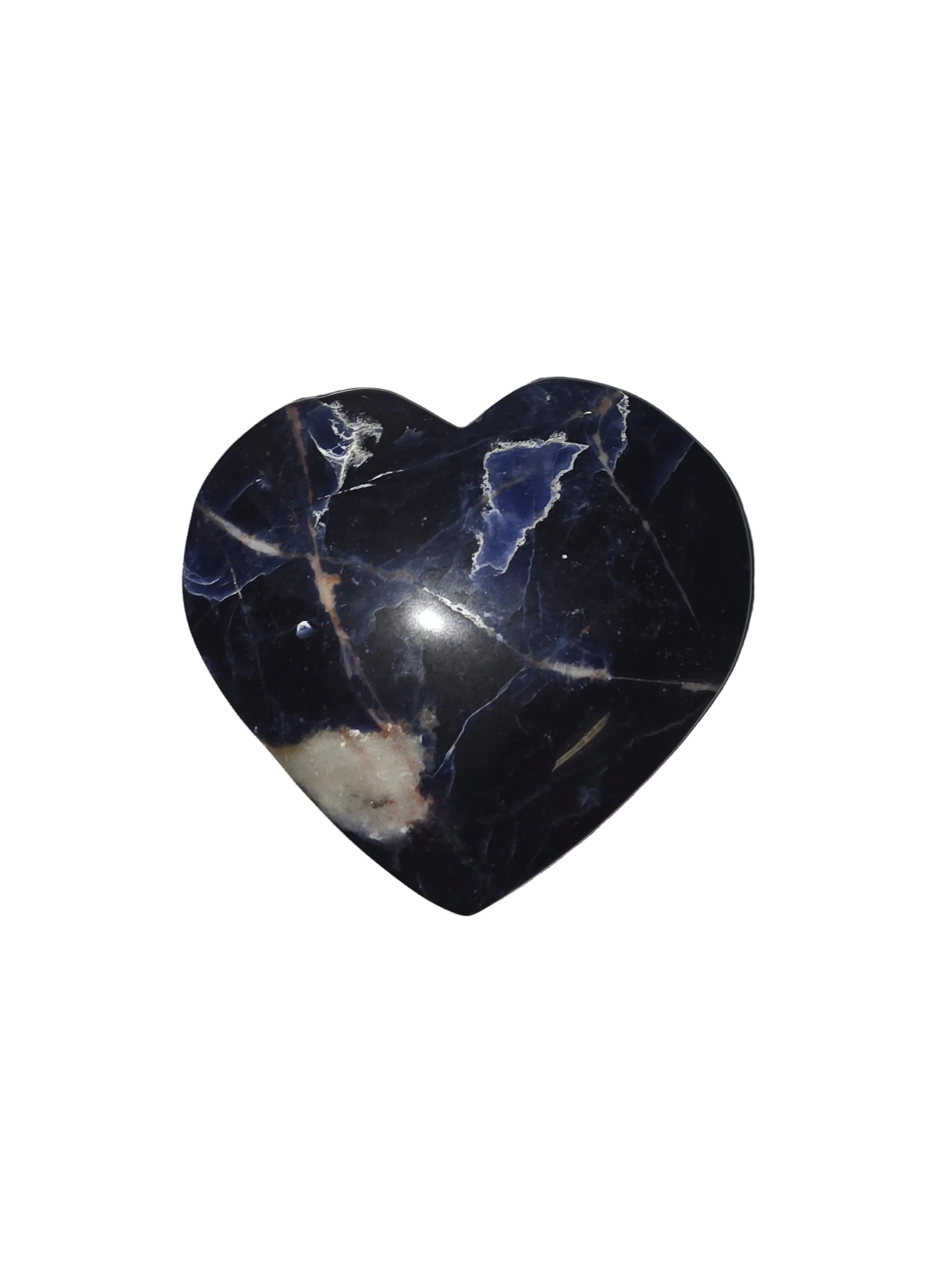 Sunset Sodalite Heart Palm Stone