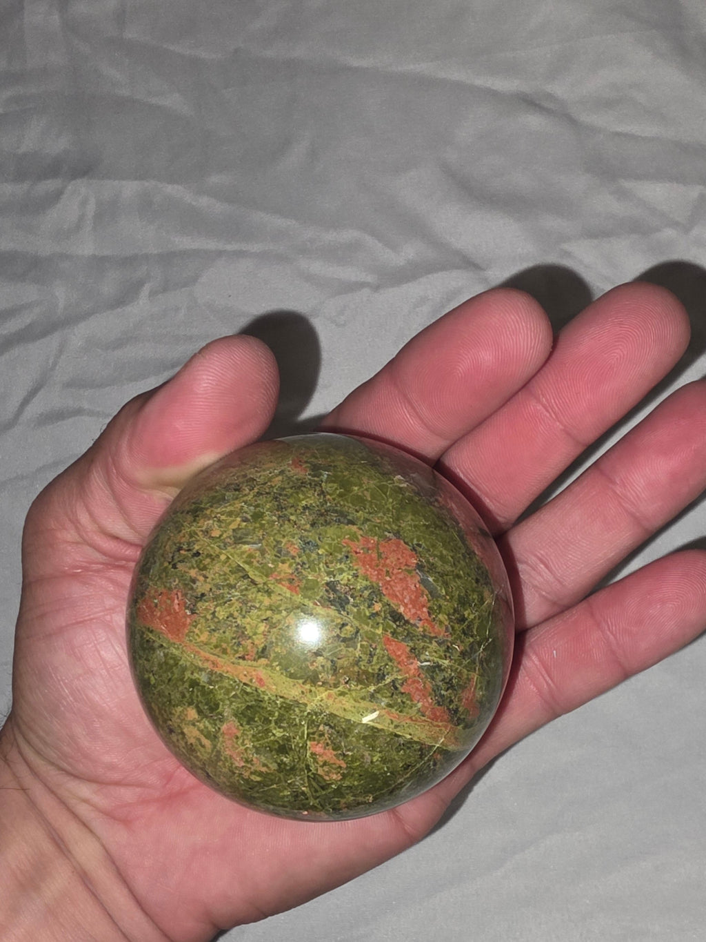 Unakite Crystal Sphere