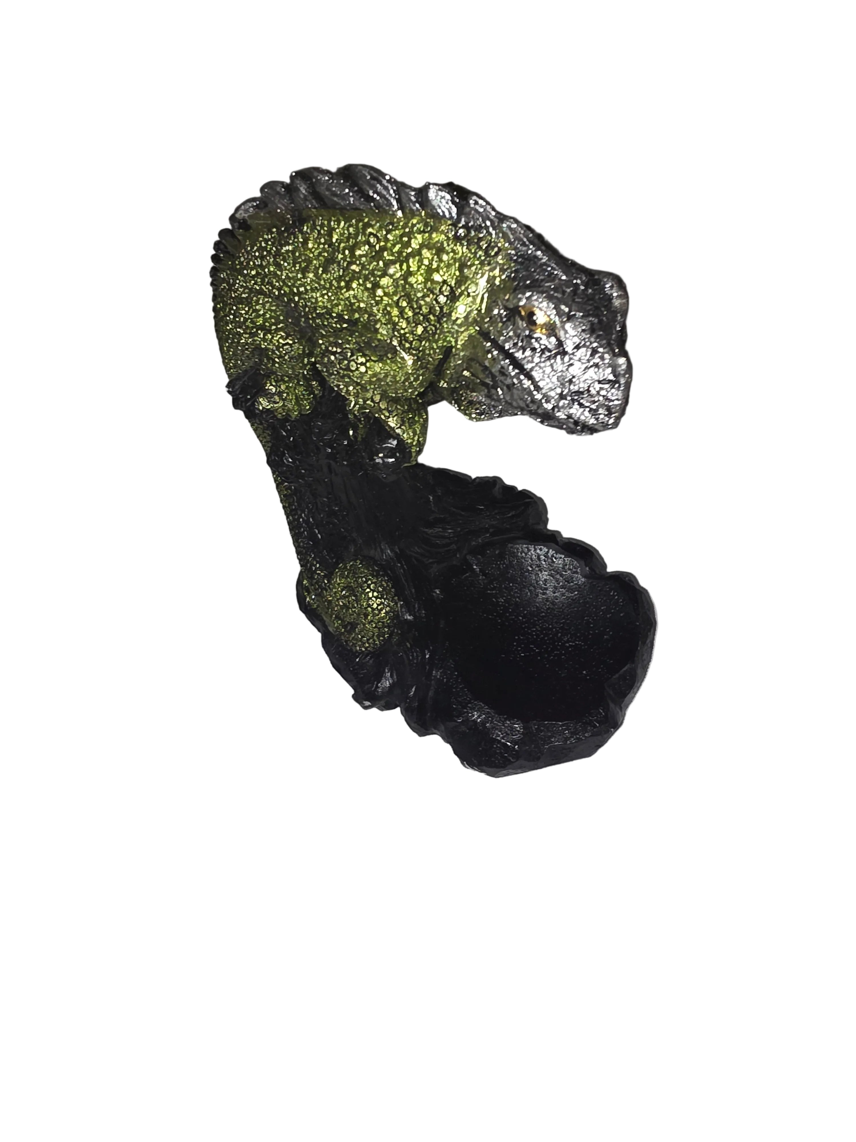 Iguana Crystal Sphere Holder