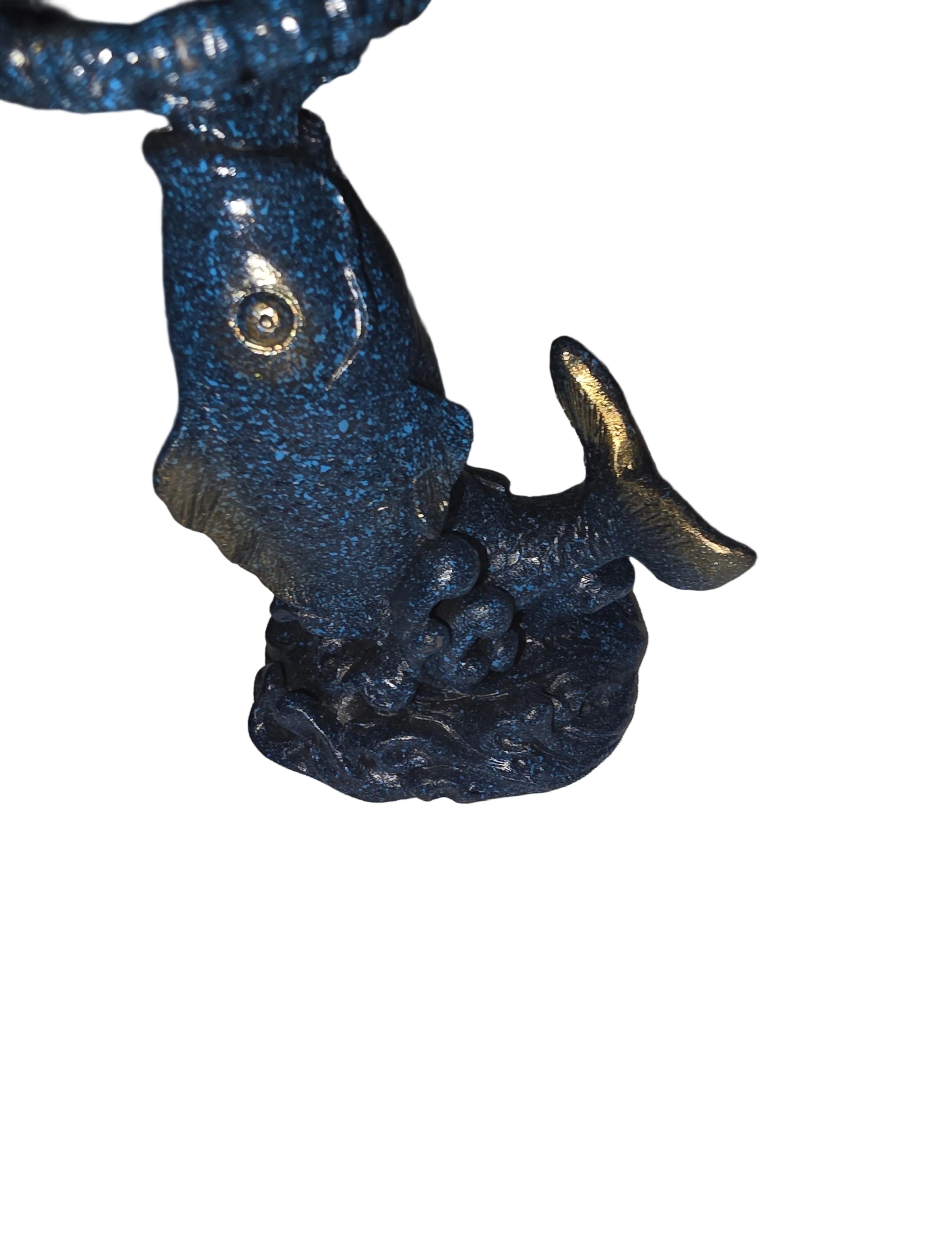 Carp Fish Crystal Sphere Holder