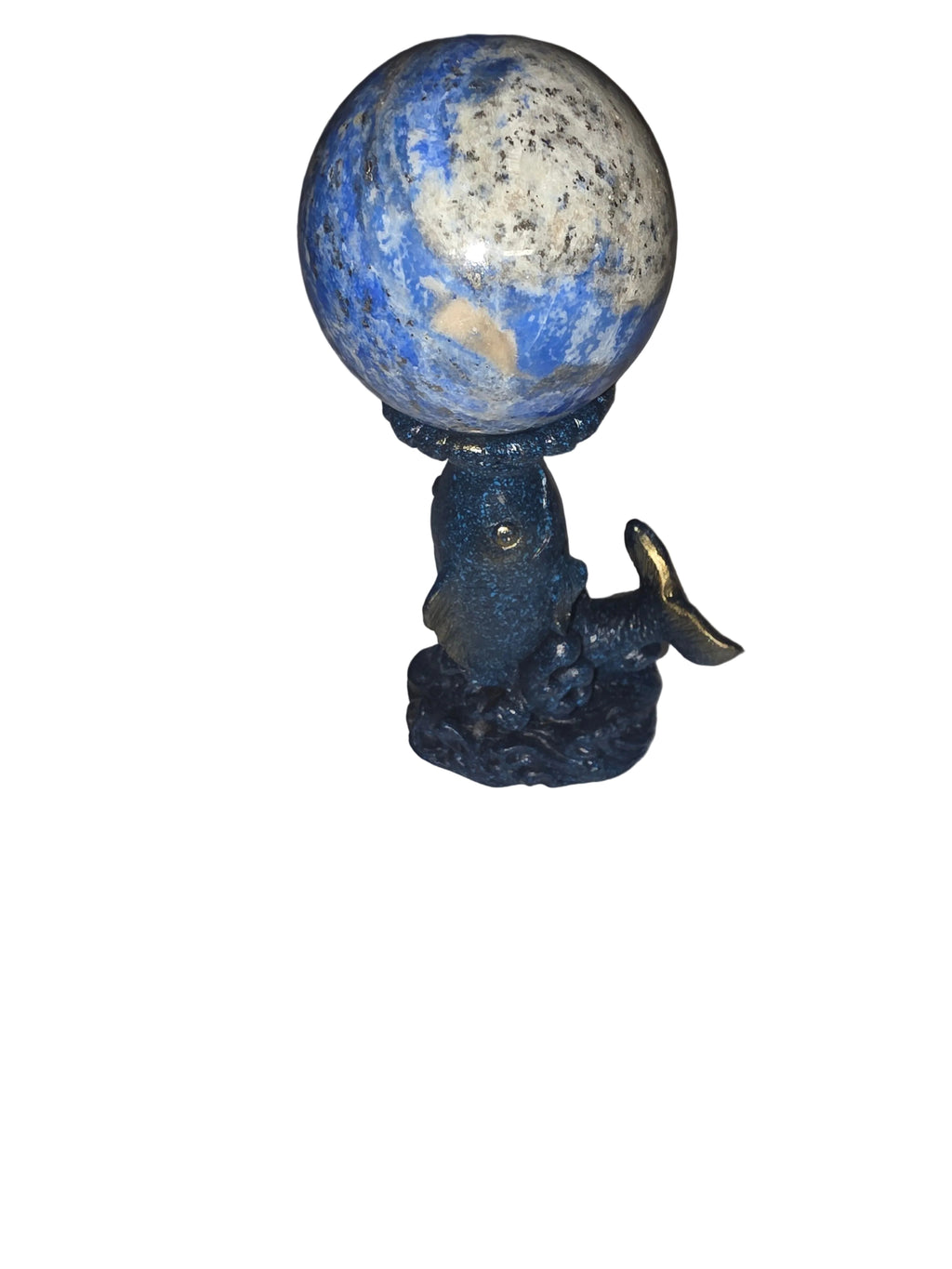 Carp Fish Crystal Sphere Holder