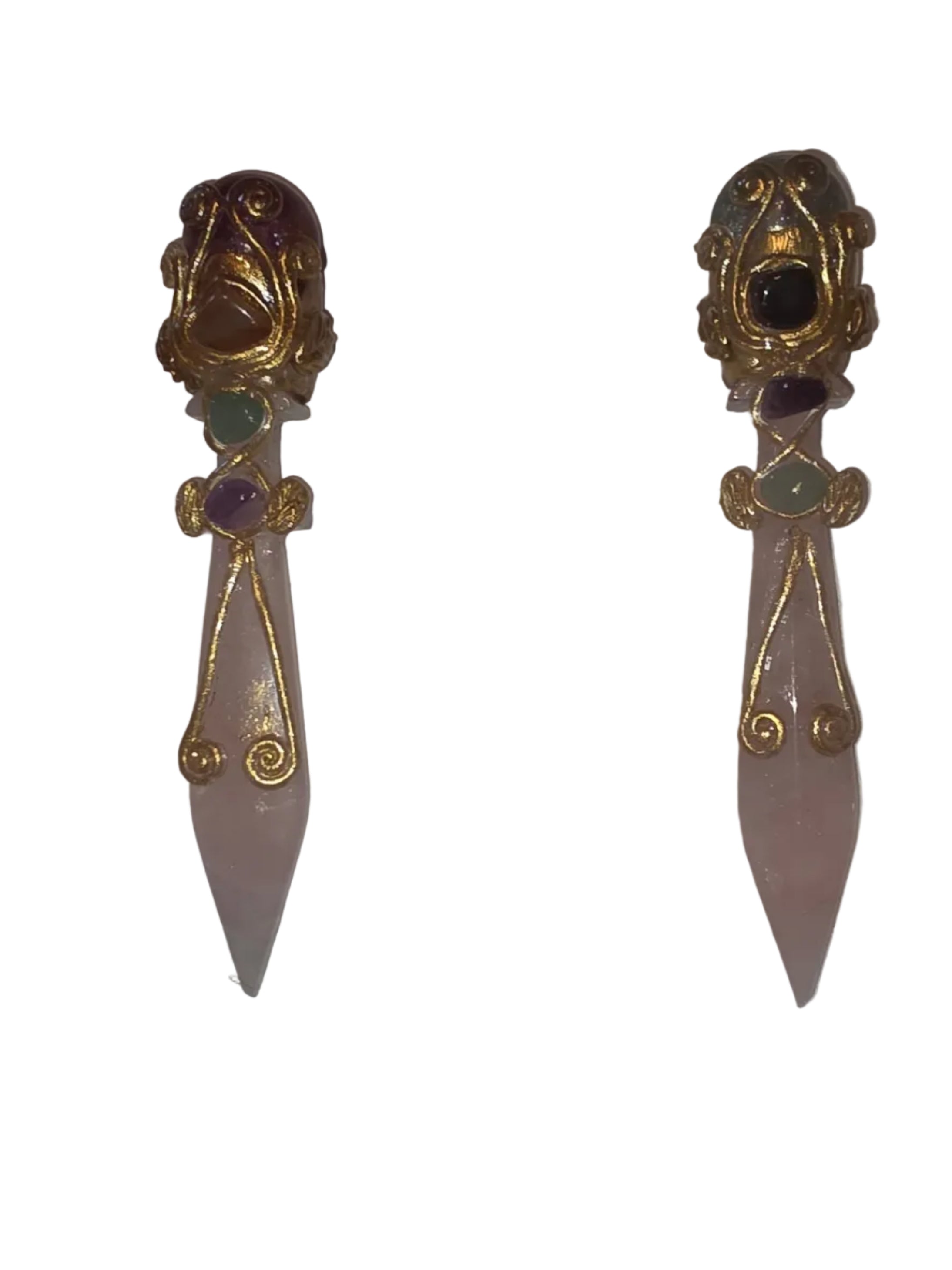 Rose Quartz Ceremonial Altar Knife