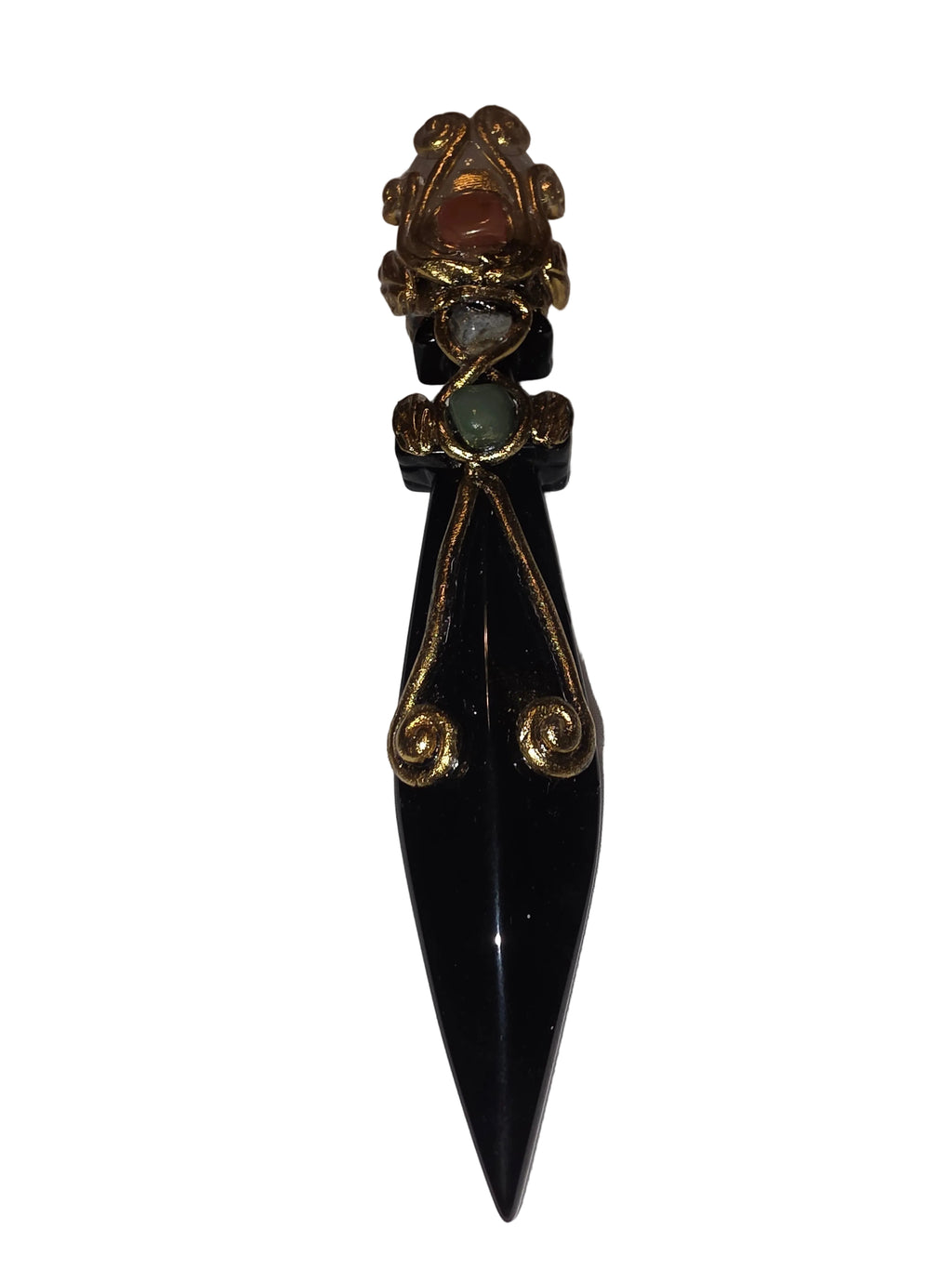 Black Obsidian Ceremonial Altar Knife