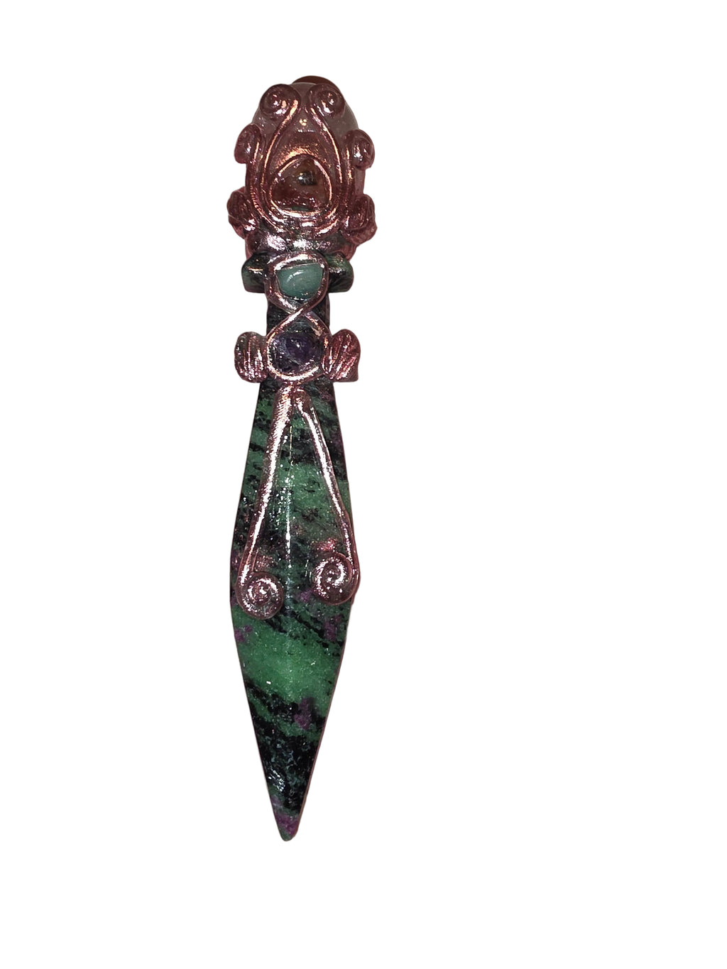 Ruby Zoisite Ceremonial Altar Knife