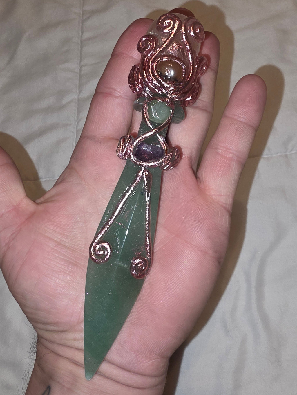 Green Aventurine Ceremonial Altar Knife