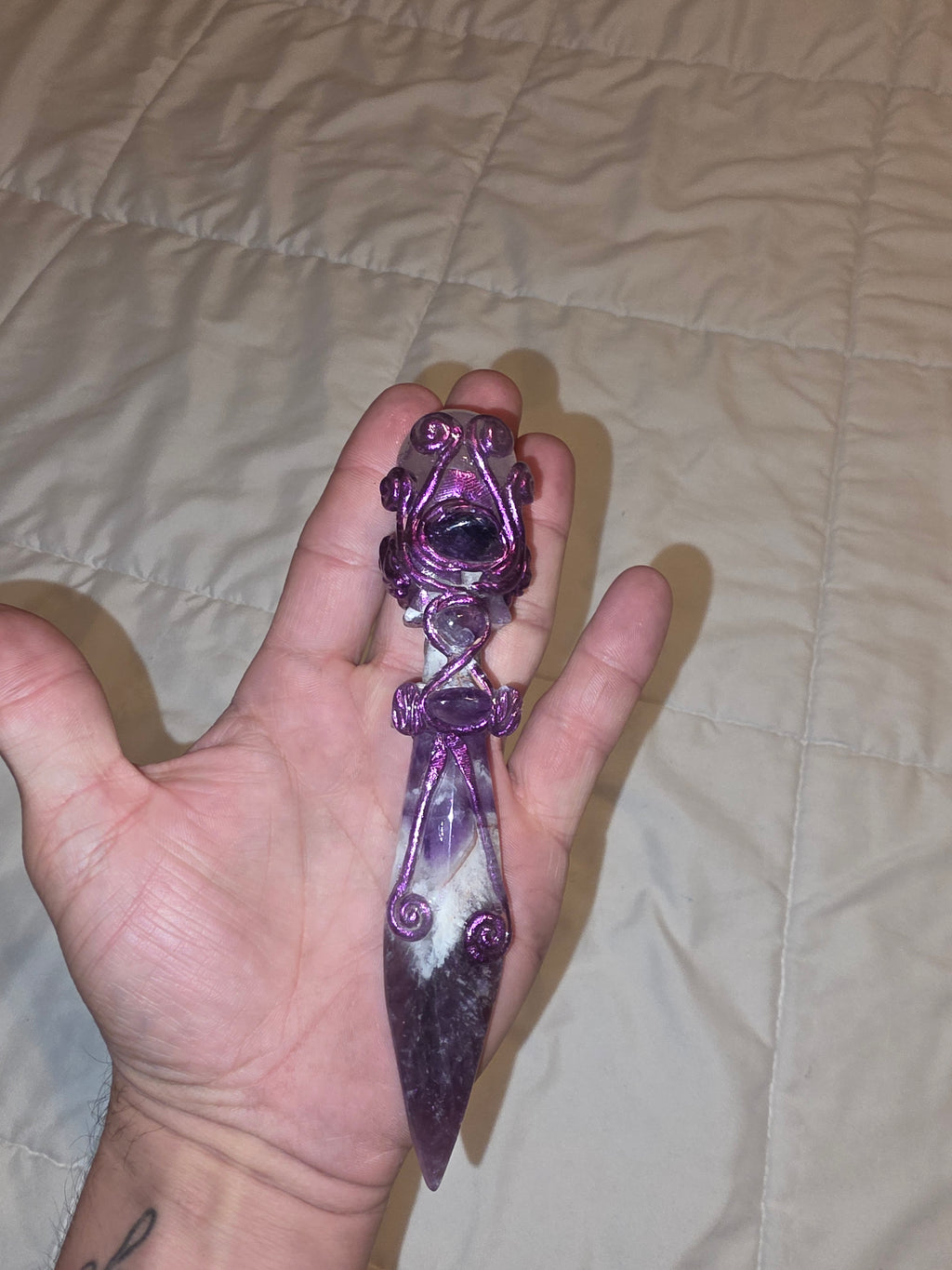 Dreamy Amethyst Ceremonial Altar Knife