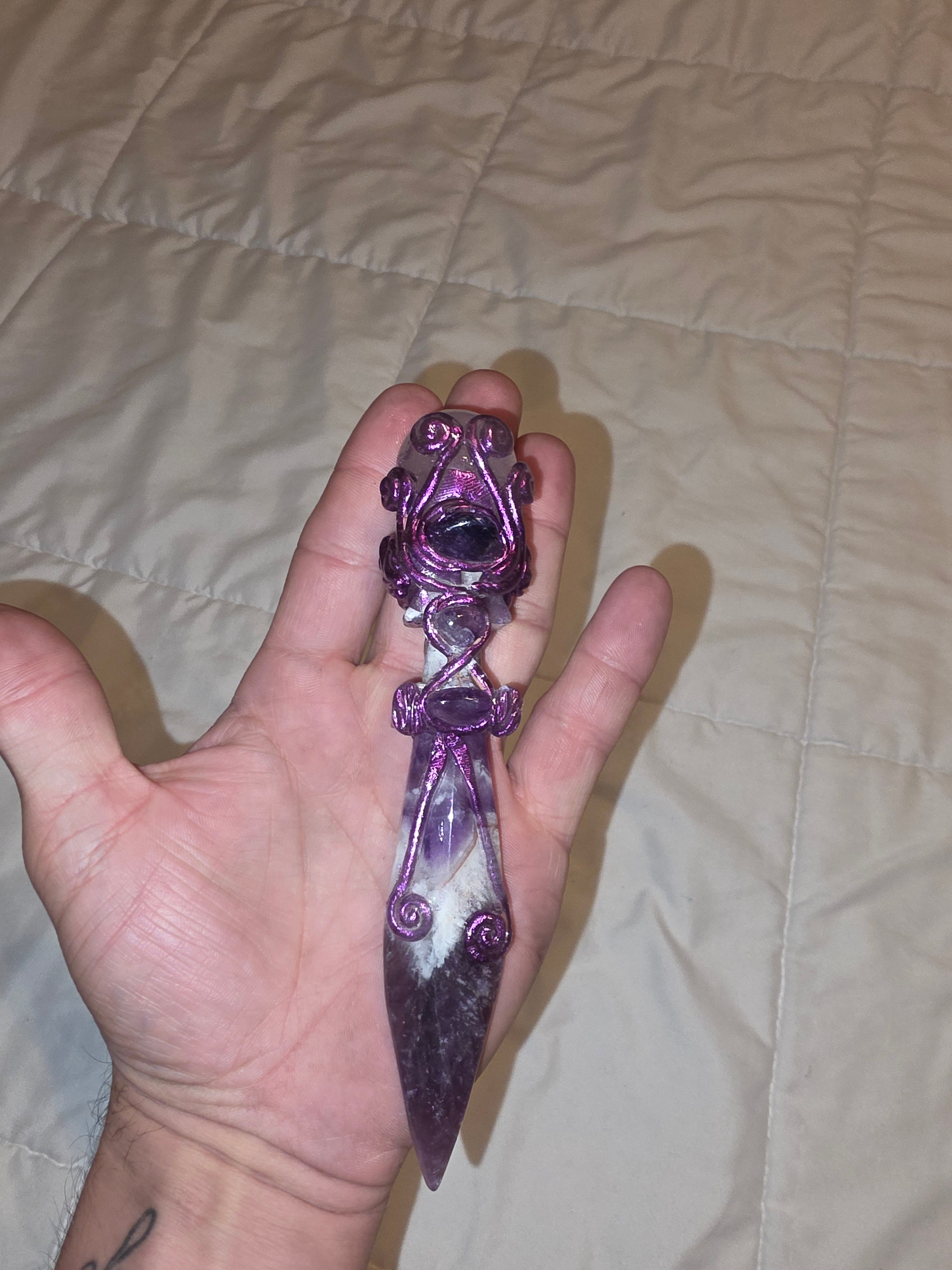 Dreamy Amethyst Ceremonial Altar Knife