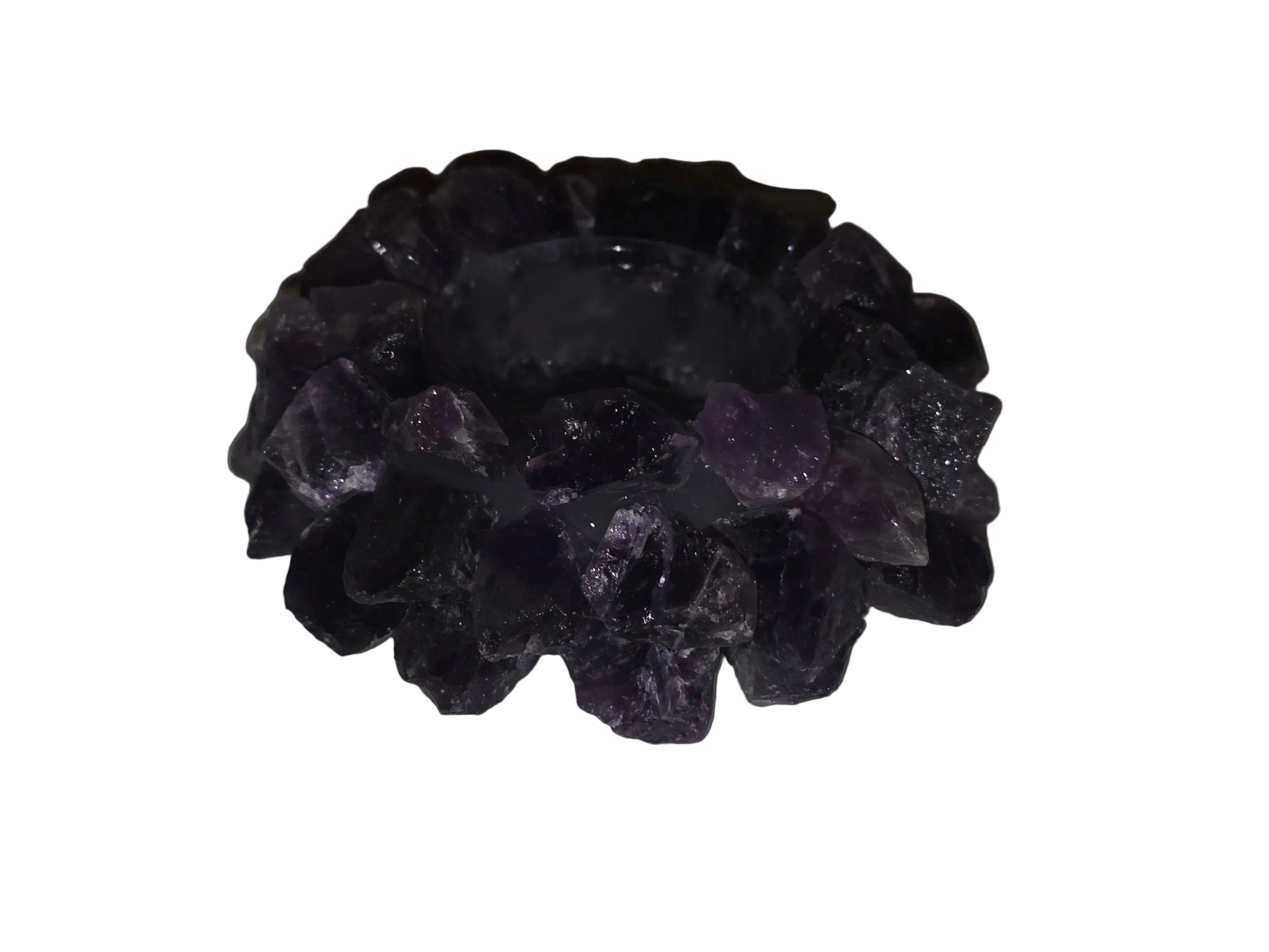 Amethyst Crystal Spiritual Candle Holder