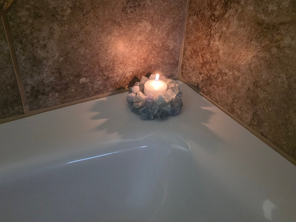 Green Aventurine Crystal Spiritual Candle Holder