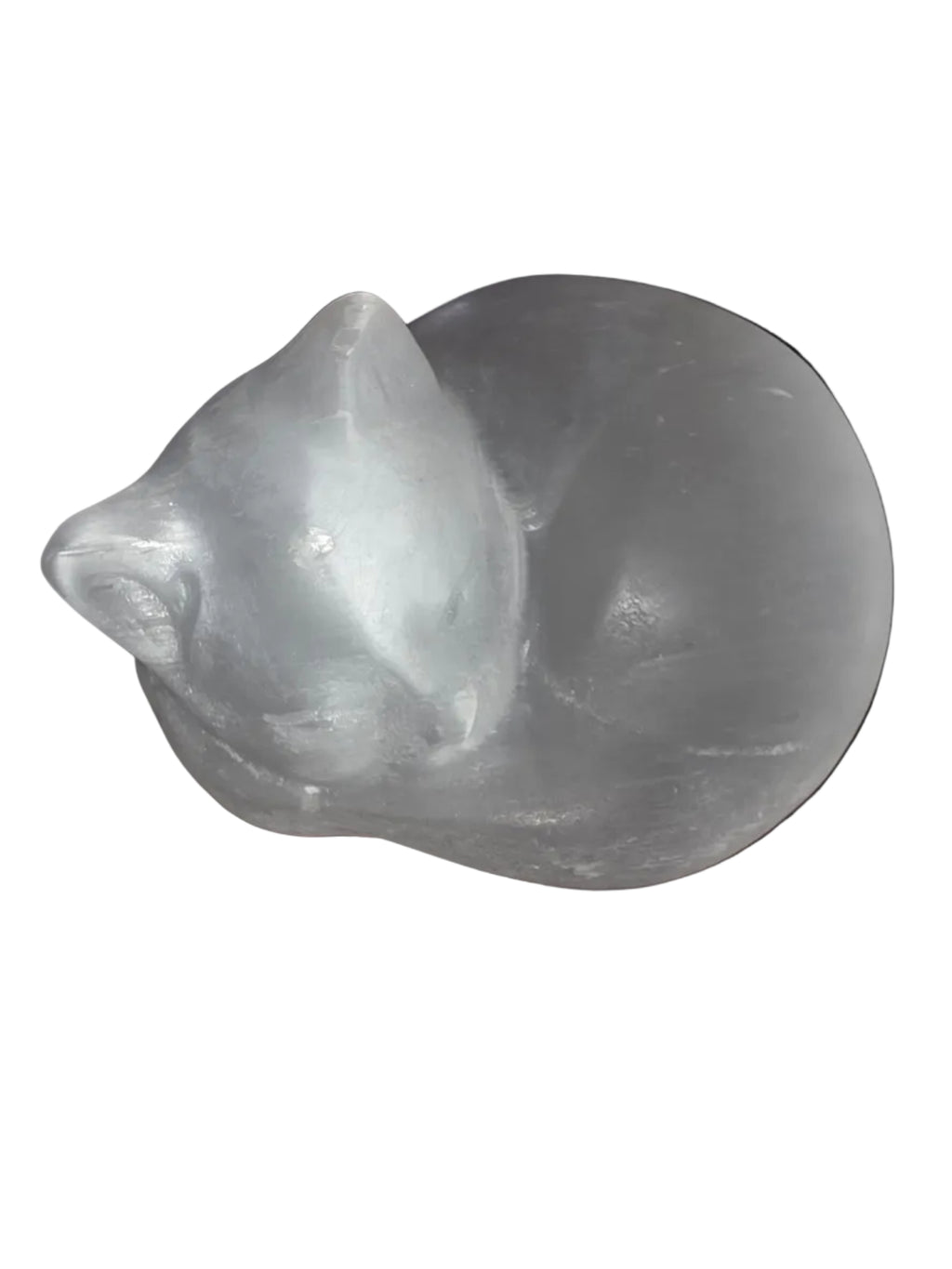Selenite Sleeping Cat Crystal