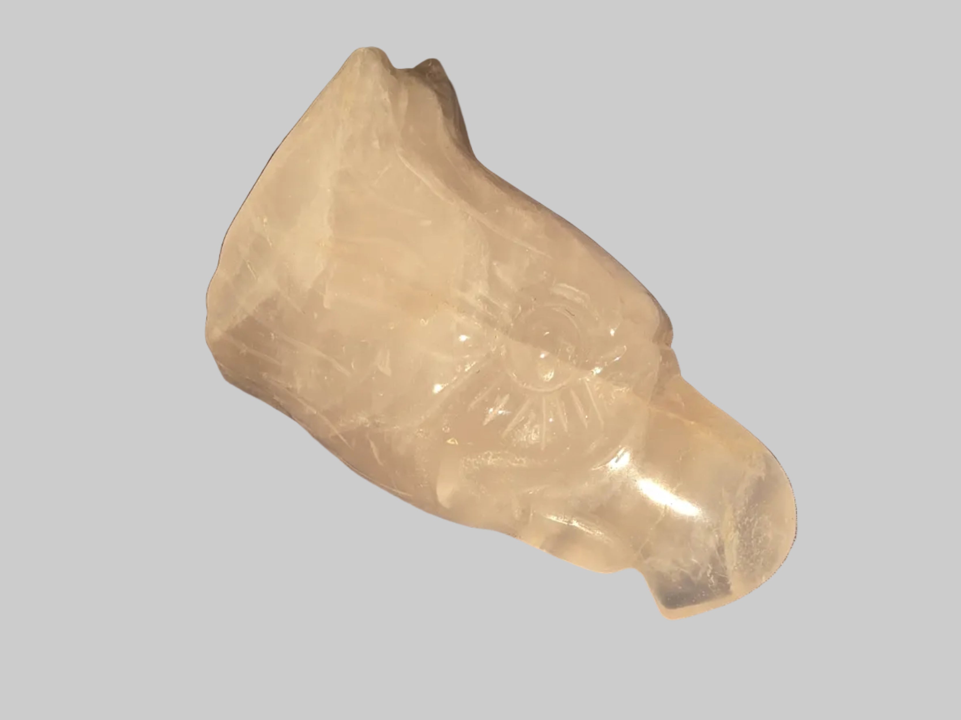 Rose Quartz Eagle Head