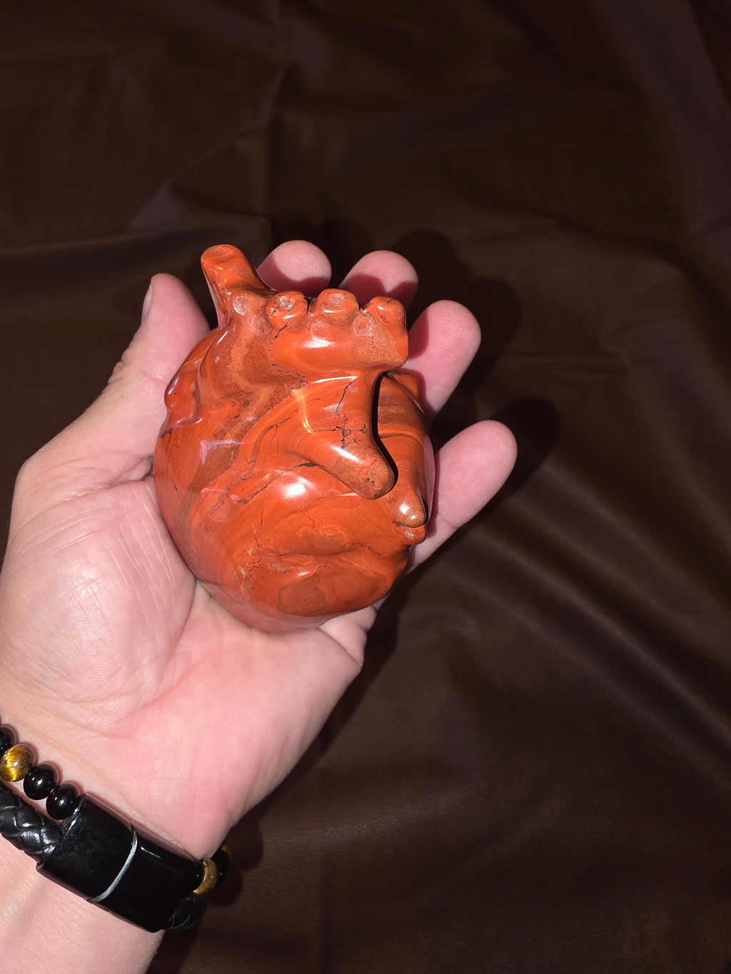 Red Jasper Human Heart Crystal