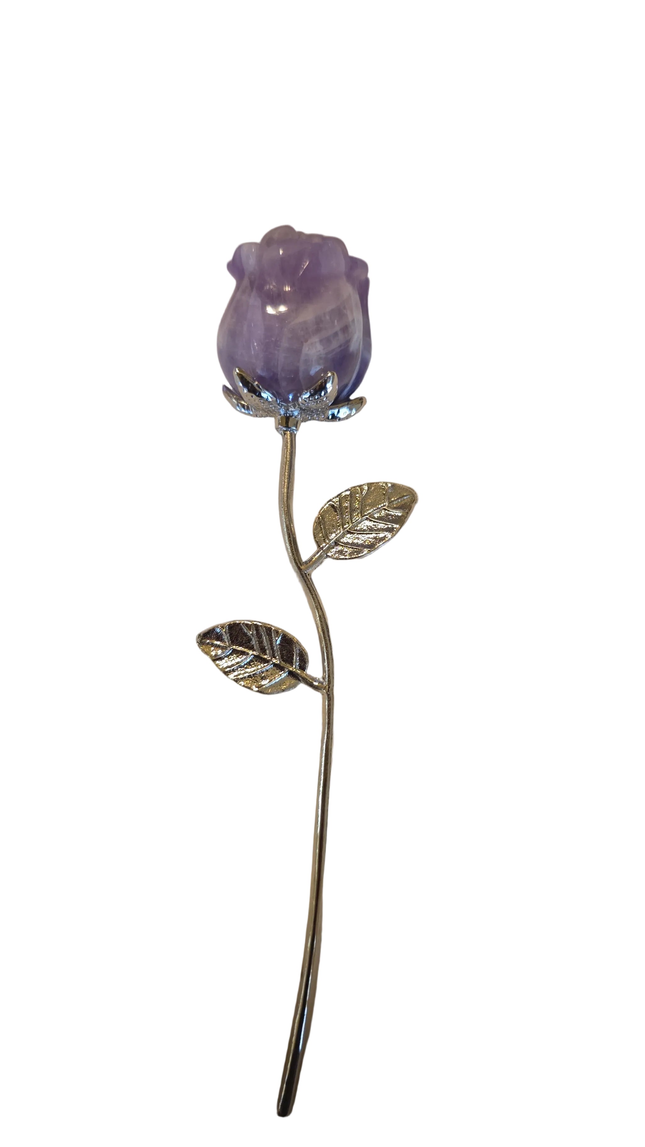 Amethyst Quartz Crystal Rose