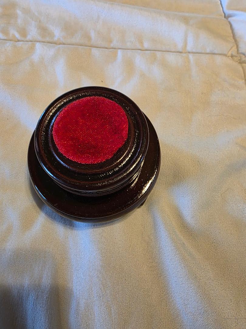 Medium/Small Crystal Wooden Swivel Stand